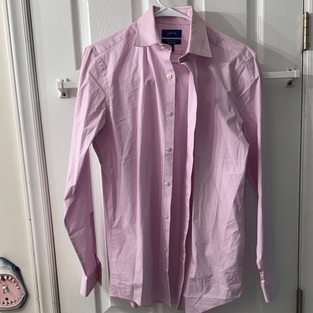 Apt. 9 Men's Light Pink Dress Shirt